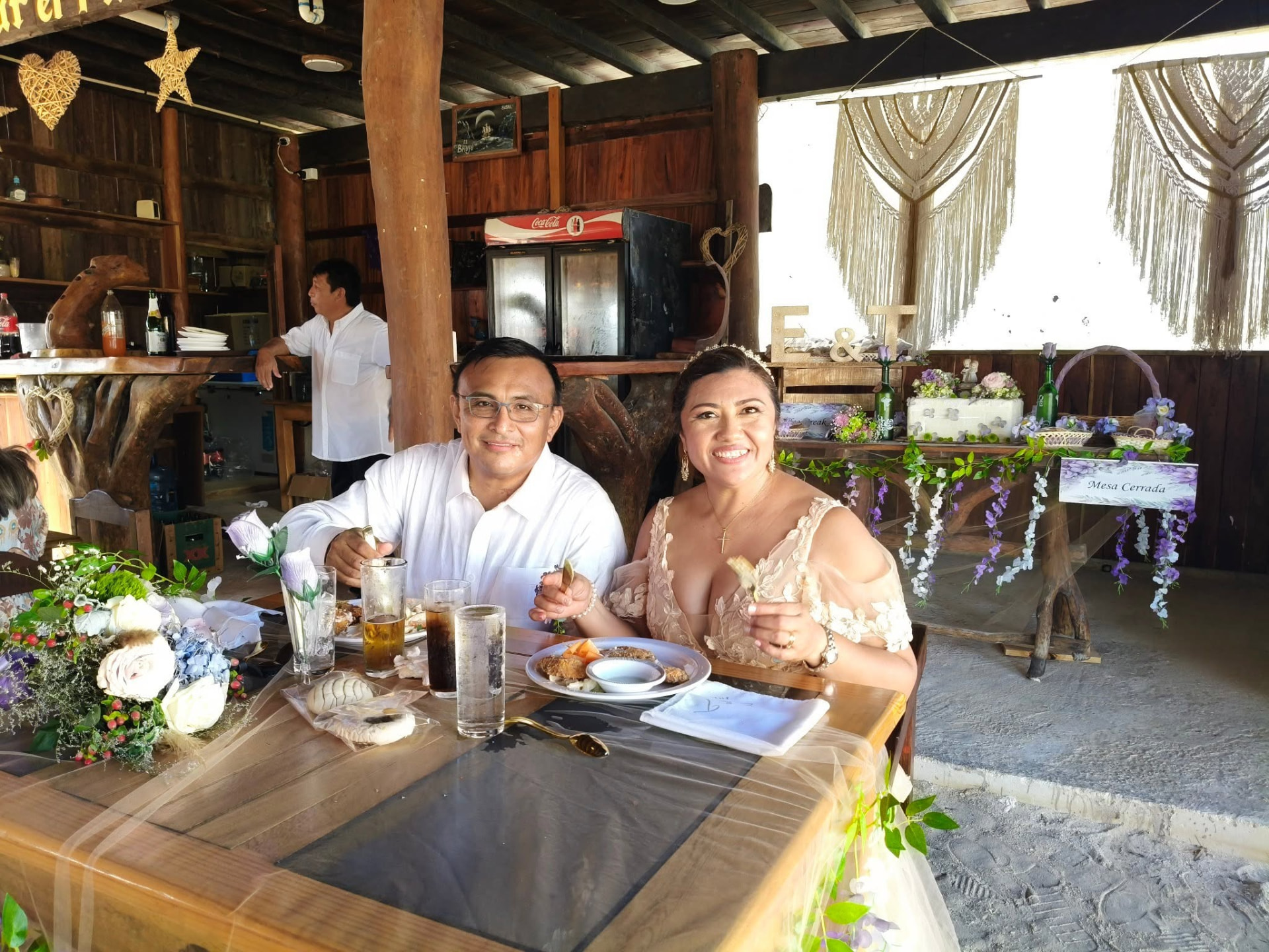 Palapa de El Brujo montada para un evento